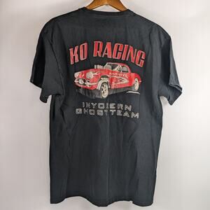 Vtg 04 Mens Drag Racing Lrg T-Shirt KO Inyokern California Ghost Team Dust Devil